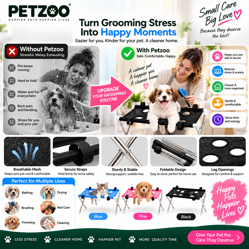 Cat Bathing Stand,  Anti-Scratch and Anti-Bite Pet Grooming Hammock for  Dogs, Dog Bathing Tool